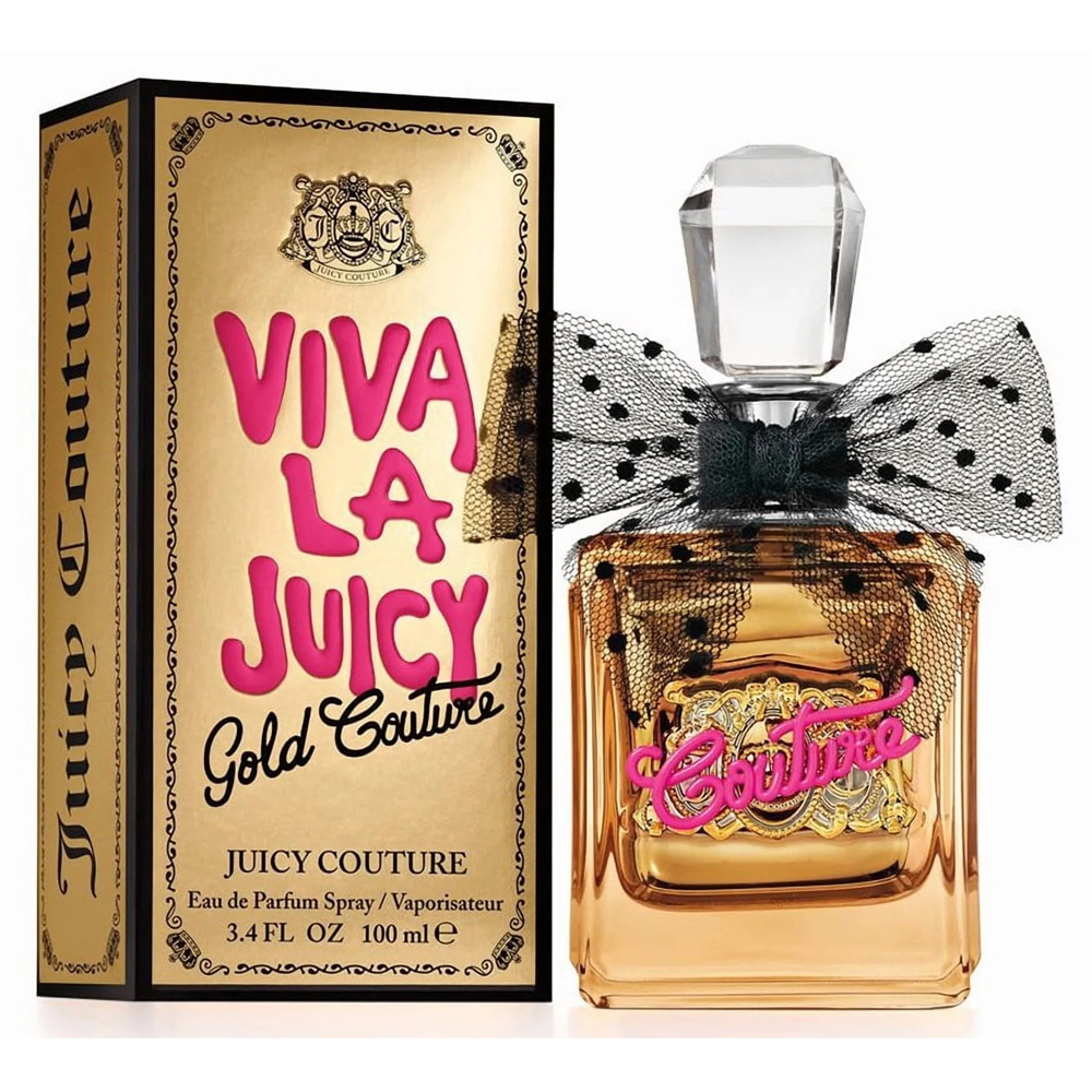 Juicy Couture Viva La Juicy Gold Couture fragrance bottle