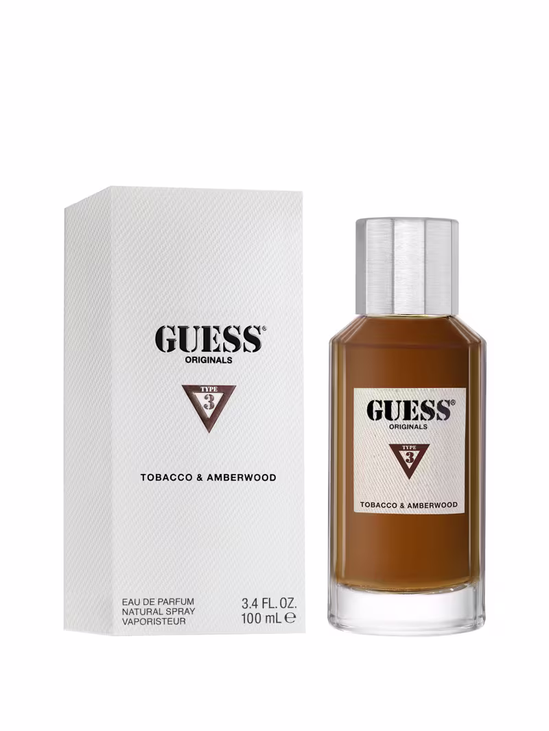 Guess Originals Type 3 Tabacco & Amberwood fragrance bottle